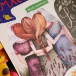 Vision Board showing a picture of women connecting and embracing. Coaching
