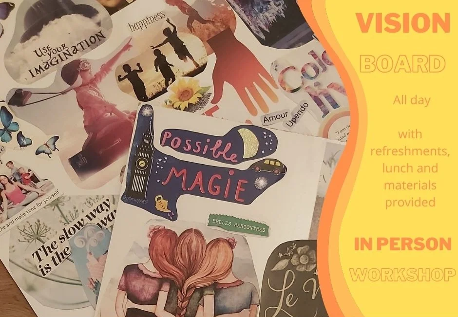 advert for Vision Board workshop in Milton keynes