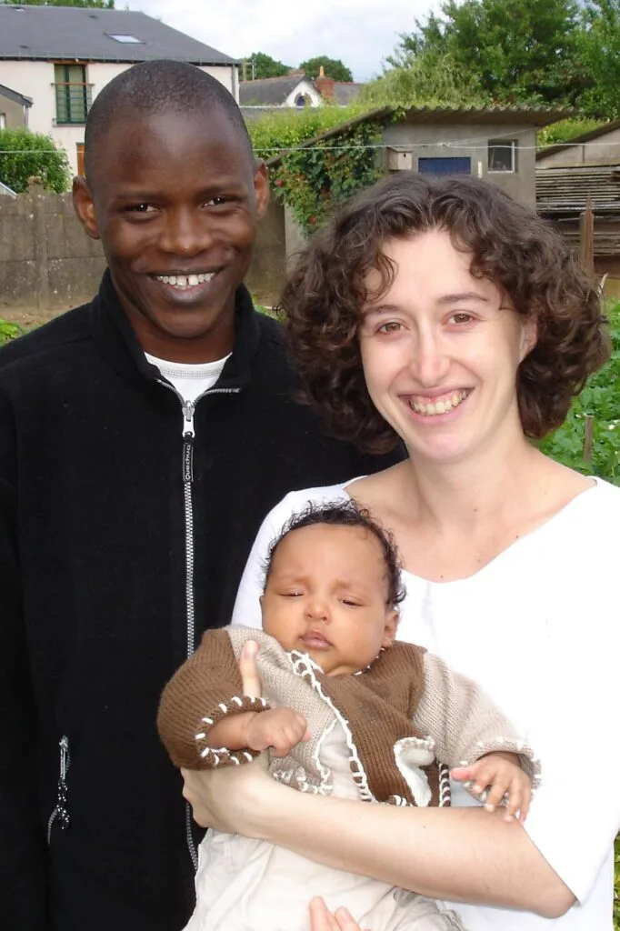 mixed race family
