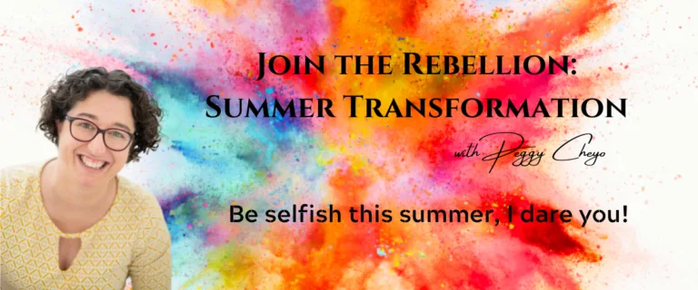 Summer Transformation banner on a multi coloured background
