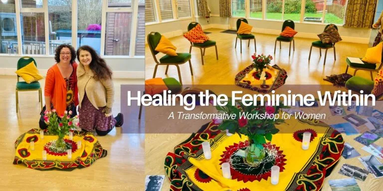 A banner for the Healing the Feminine Withing, A Transformative Workshop for Women