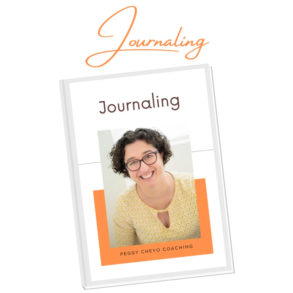 A preview of the Journaling free resource. With the text Journaling in orange handwritten fount above the resource.