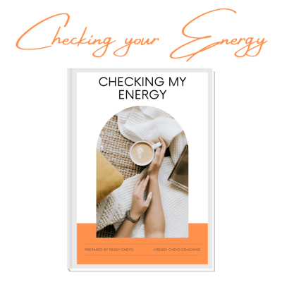 A preview of the Checking My Energy free resource. With the text Checking Your Energy in orange handwritten fount above the resource.